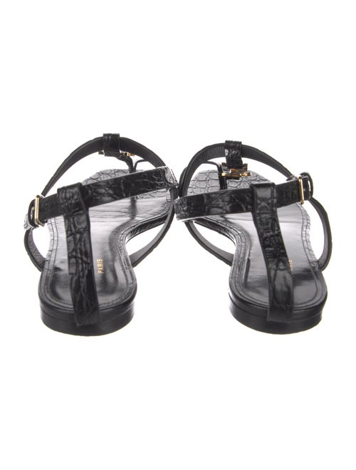 Saint Laurent Leather T-Strap Sandals