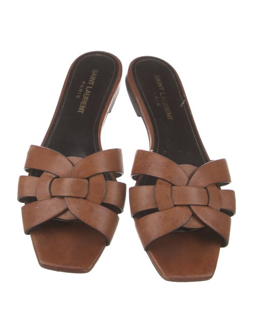 Saint Laurent Leather Slides