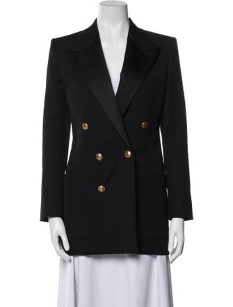 Saint Laurent Virgin Wool Peacoat