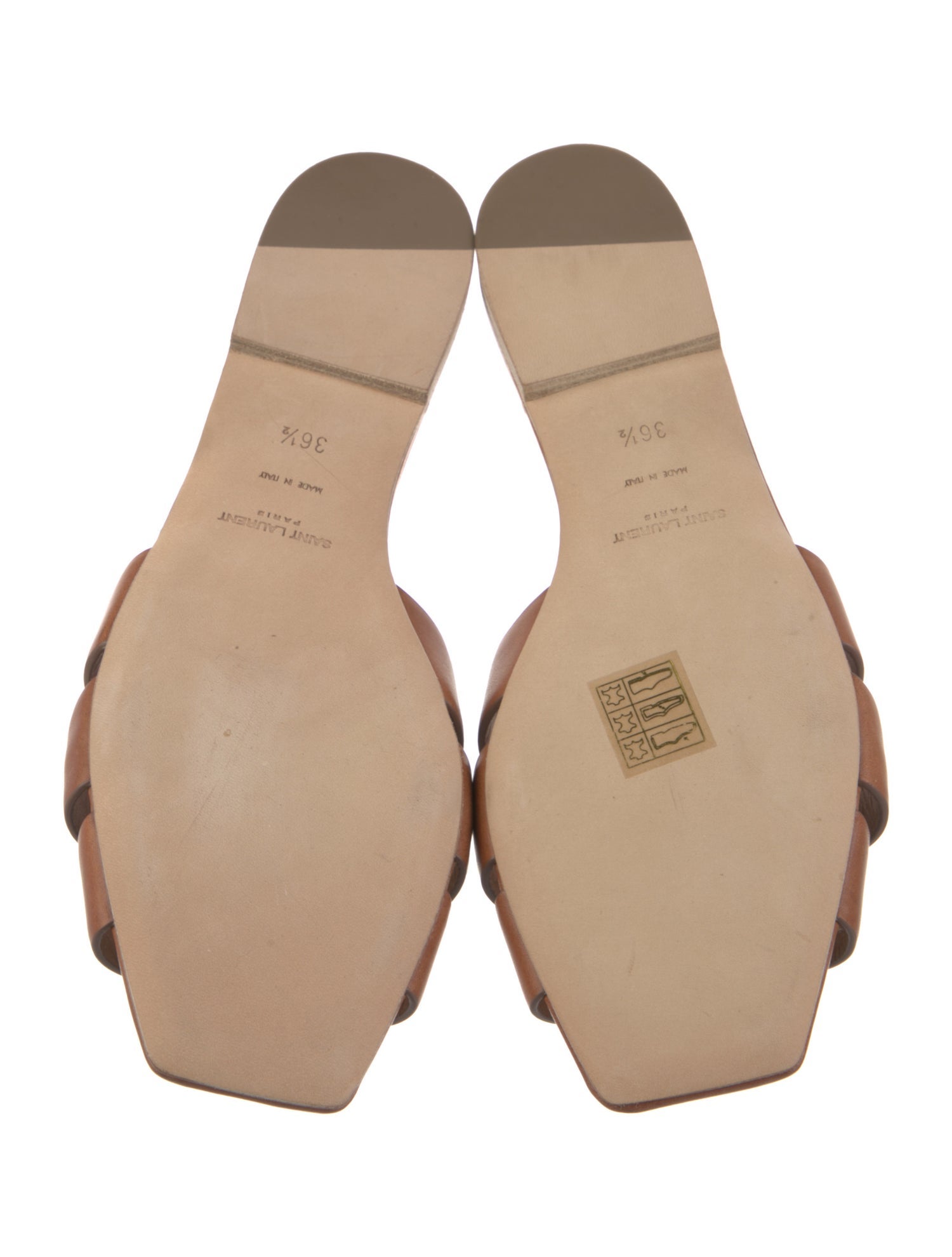 Saint Laurent Leather Slides