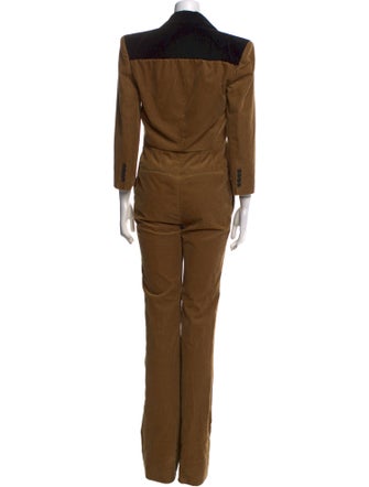 Saint Laurent 2022-2023 V-Neck Jumpsuit