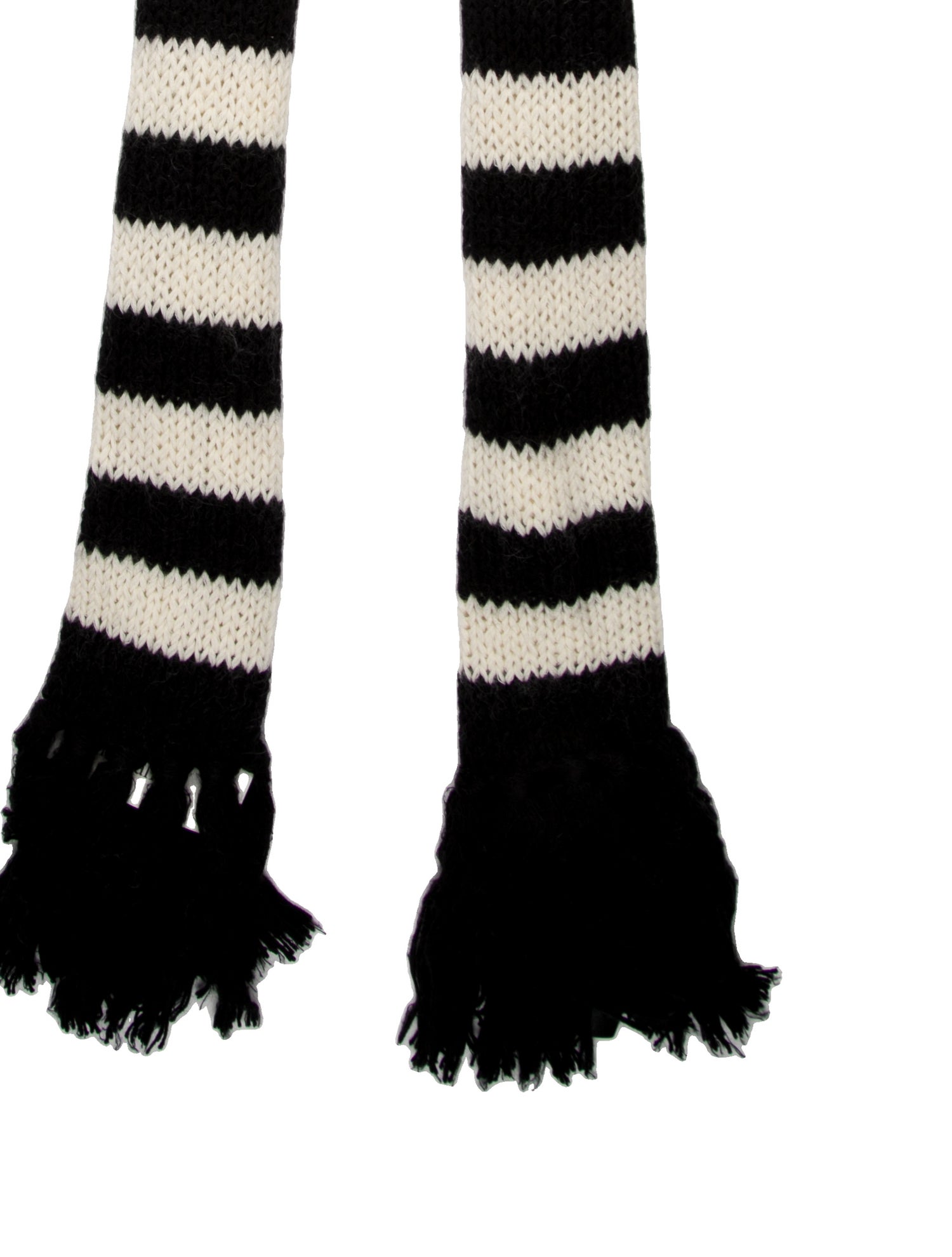Saint Laurent Wool Striped Scarf w/ Tags