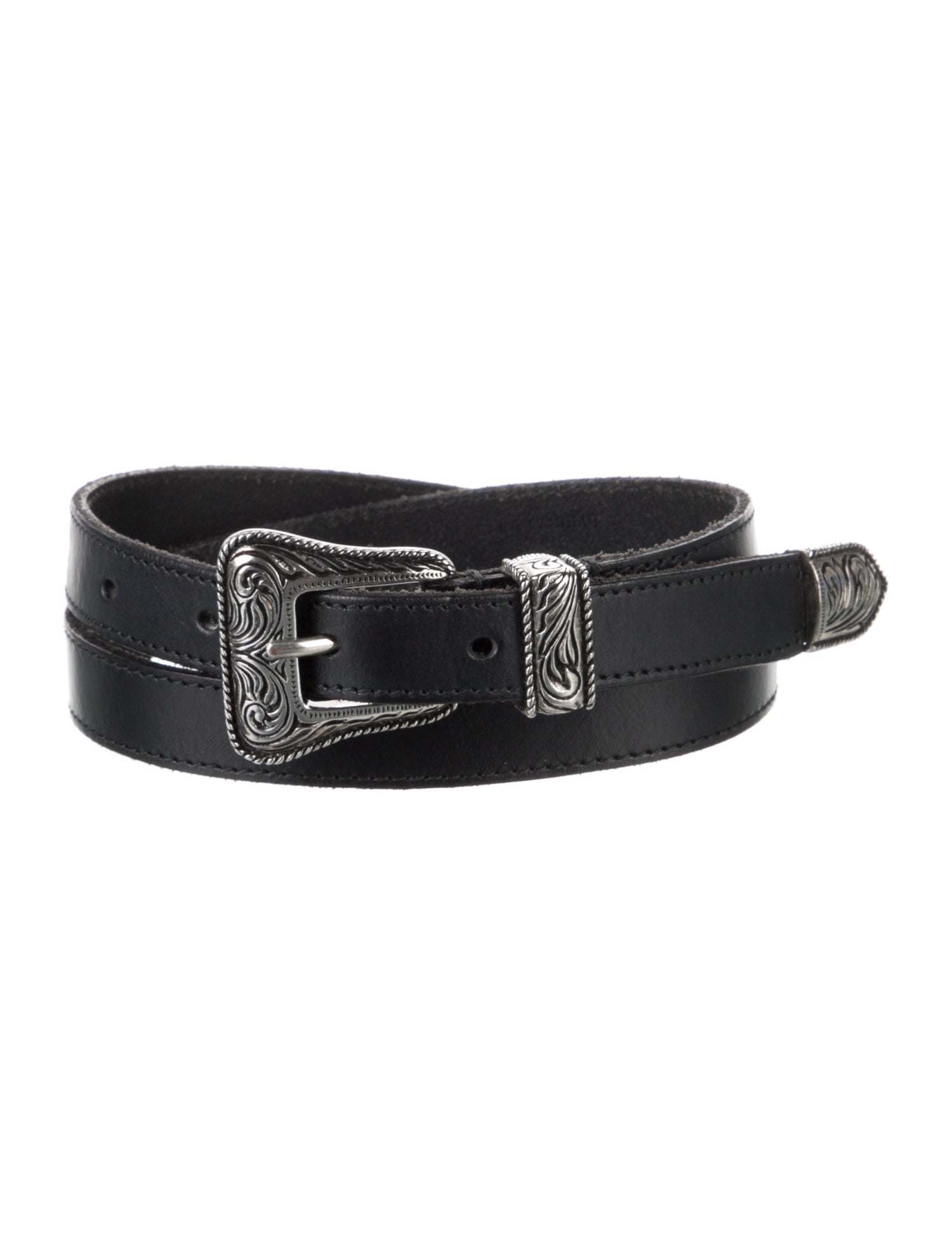 Saint Laurent Skinny Leather Waist Belt