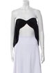 Saint Laurent Strapless Crop Top