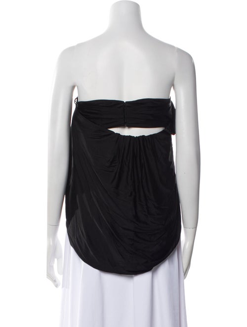 Saint Laurent Strapless Crop Top