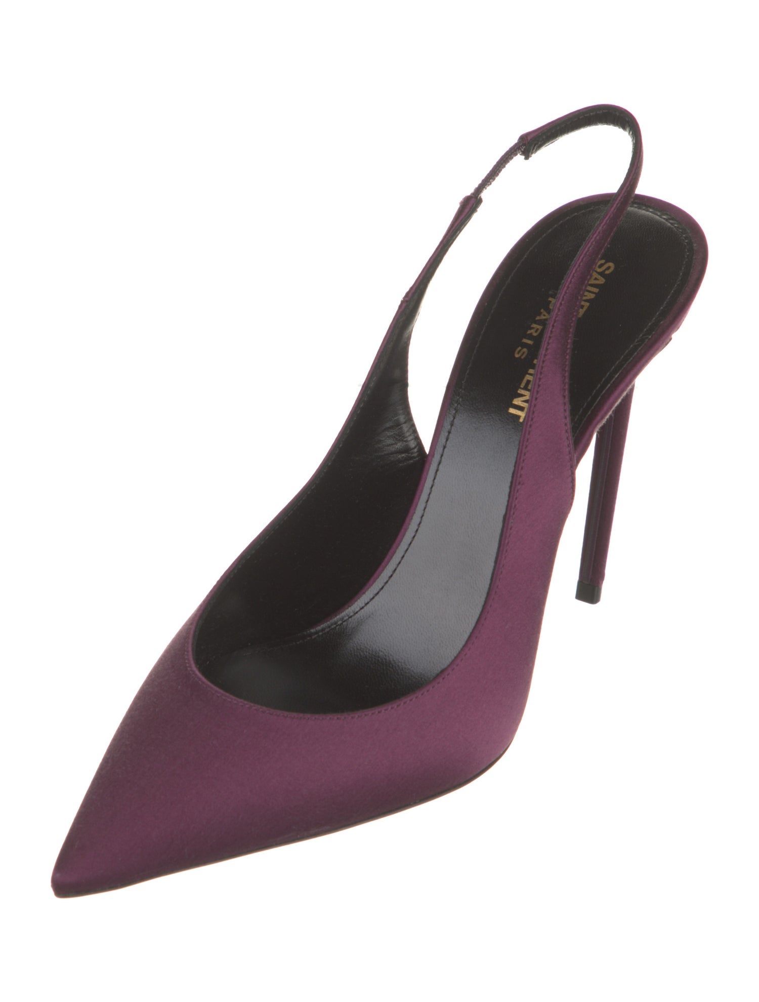 Saint Laurent Satin Slingback Pumps