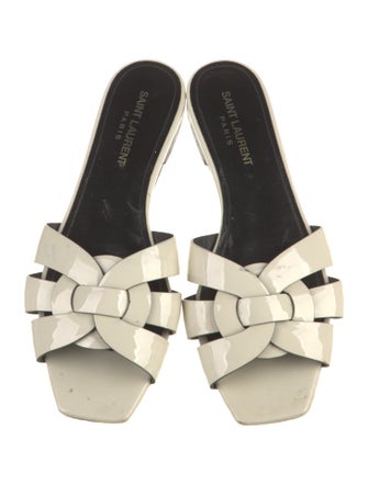 Saint Laurent Patent Leather Slides