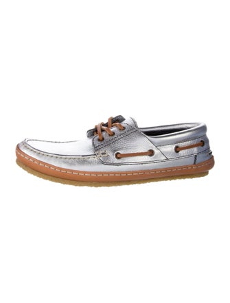Saint Laurent Leather Boat Shoes