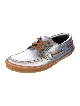 Saint Laurent Leather Boat Shoes