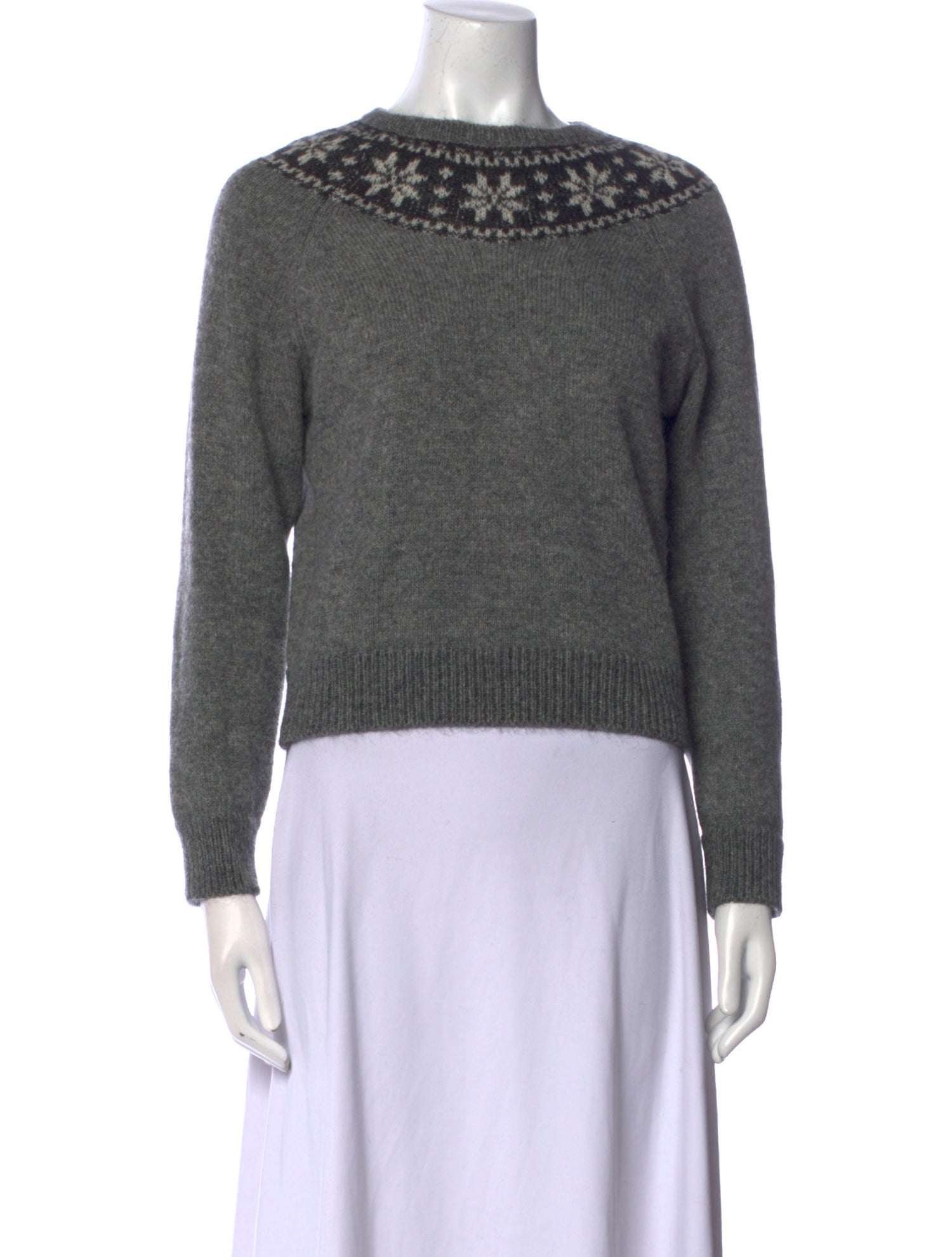 Saint Laurent Mohair Crew Neck Sweater