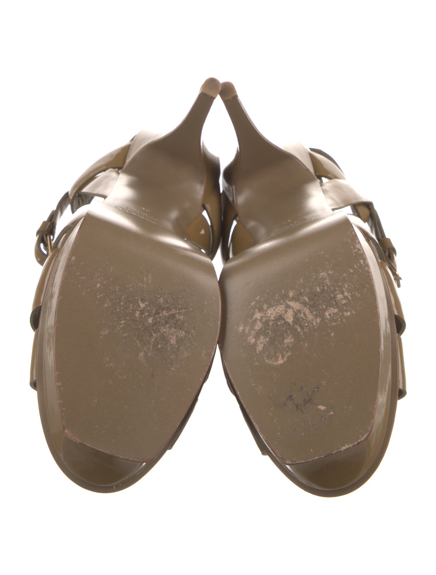 Saint Laurent Patent Leather T-Strap Pumps