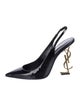 Saint Laurent Patent Leather Slingback Pumps
