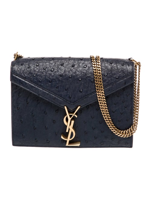 Saint Laurent Embossed Leather Cassandre Medium