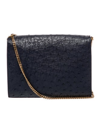 Saint Laurent Embossed Leather Cassandre Medium