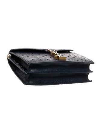 Saint Laurent Embossed Leather Cassandre Medium