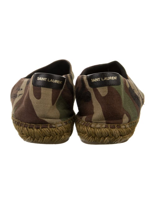 Saint Laurent Canvas Camouflage Print Espadrilles