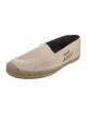 Saint Laurent Canvas Embroidered Accent Espadrilles