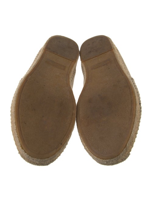 Saint Laurent Canvas Embroidered Accent Espadrilles