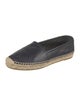 Saint Laurent Leather Whipstitch Trim Espadrilles