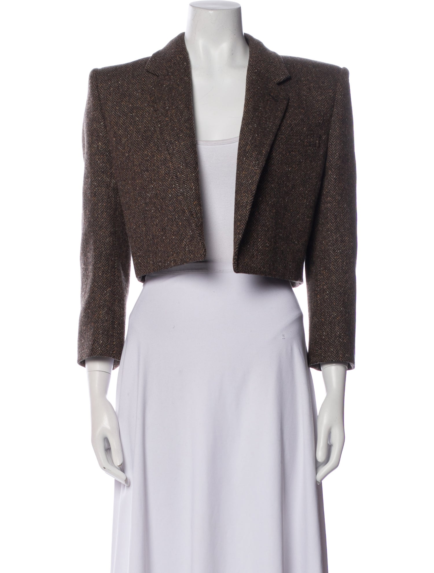 Saint Laurent Wool Printed Bolero w/ Tags