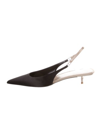 Saint Laurent Satin Slingback Pumps