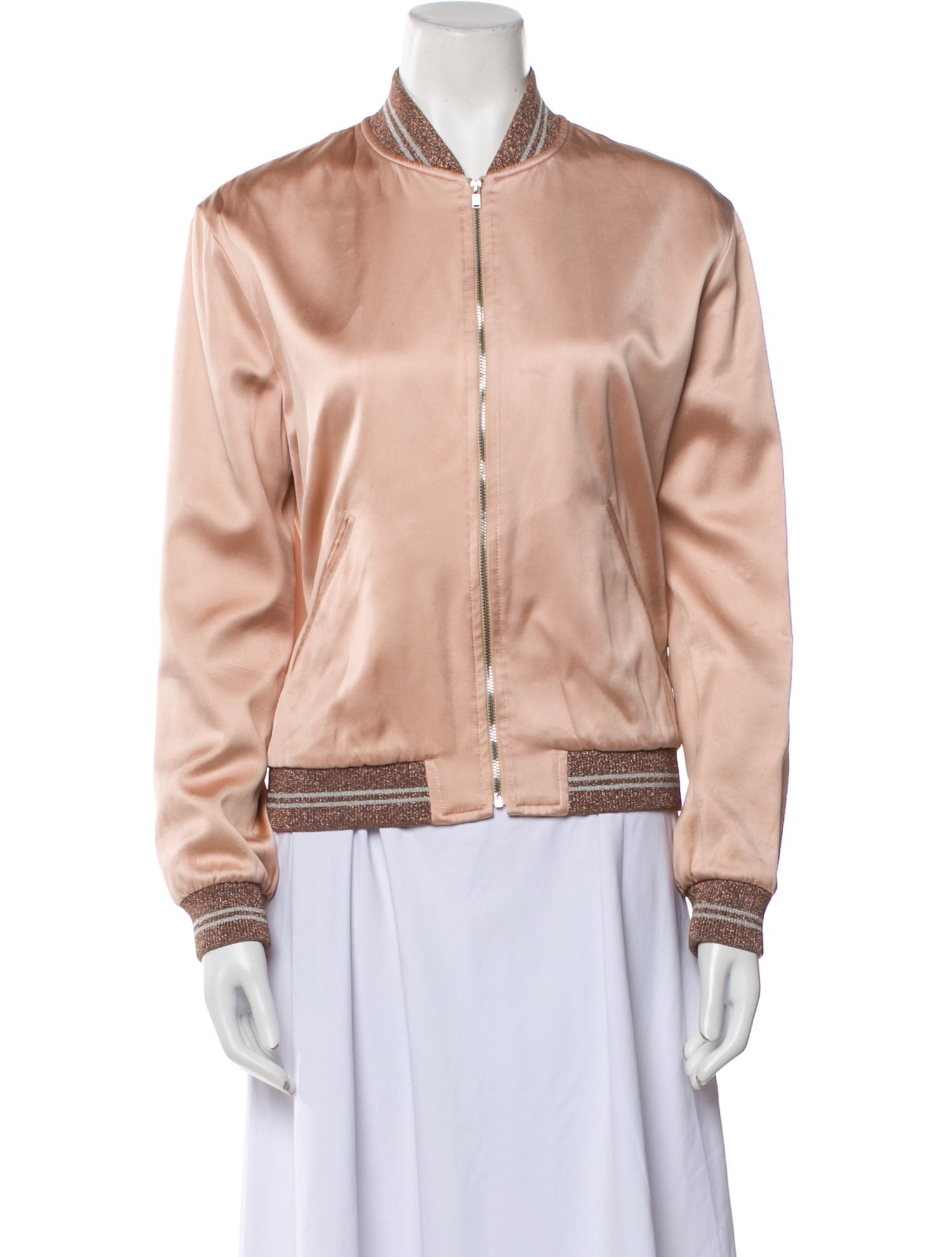 Saint Laurent Satin Bomber Jacket