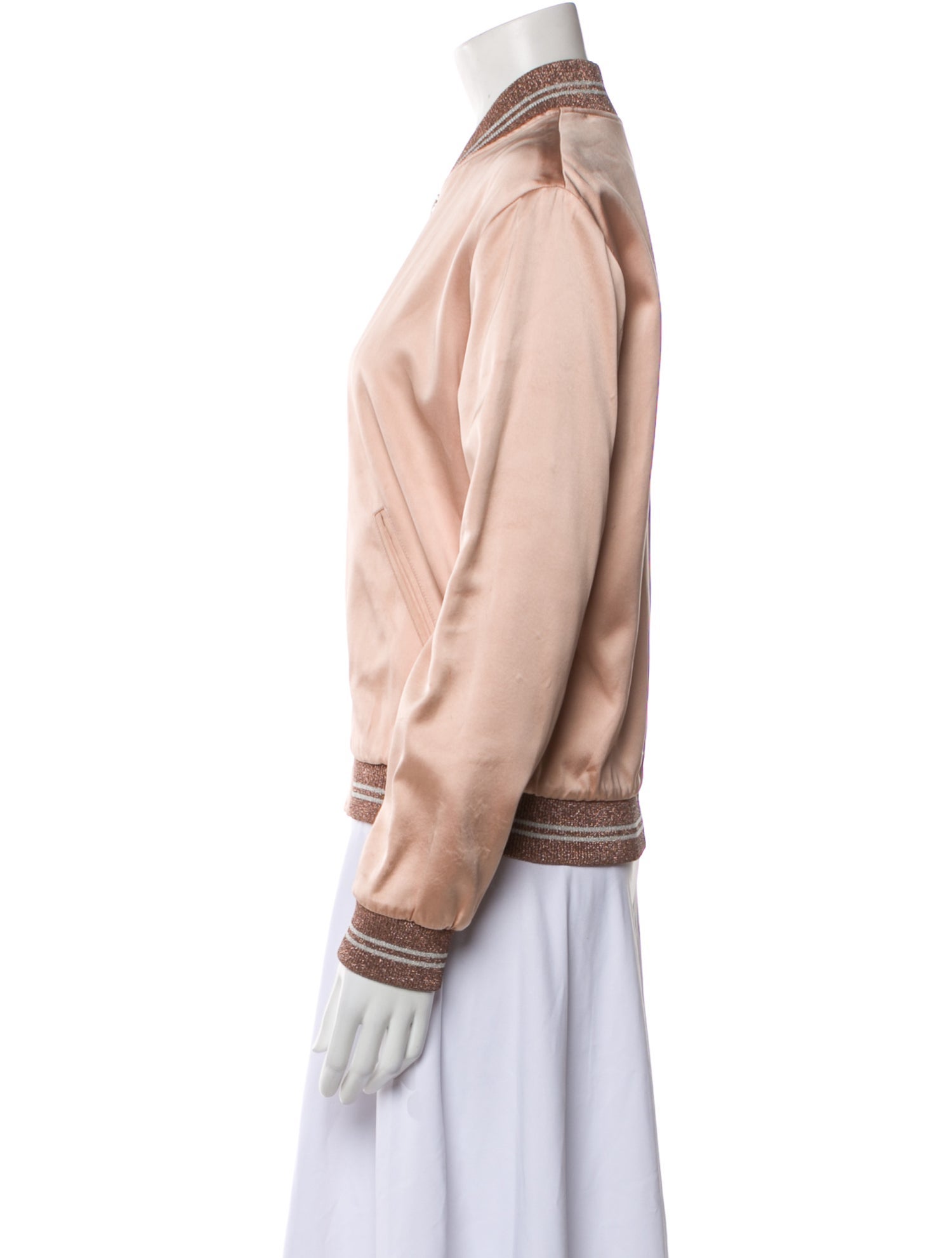 Saint Laurent Satin Bomber Jacket