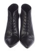 Saint Laurent Leather Lace-Up Boots