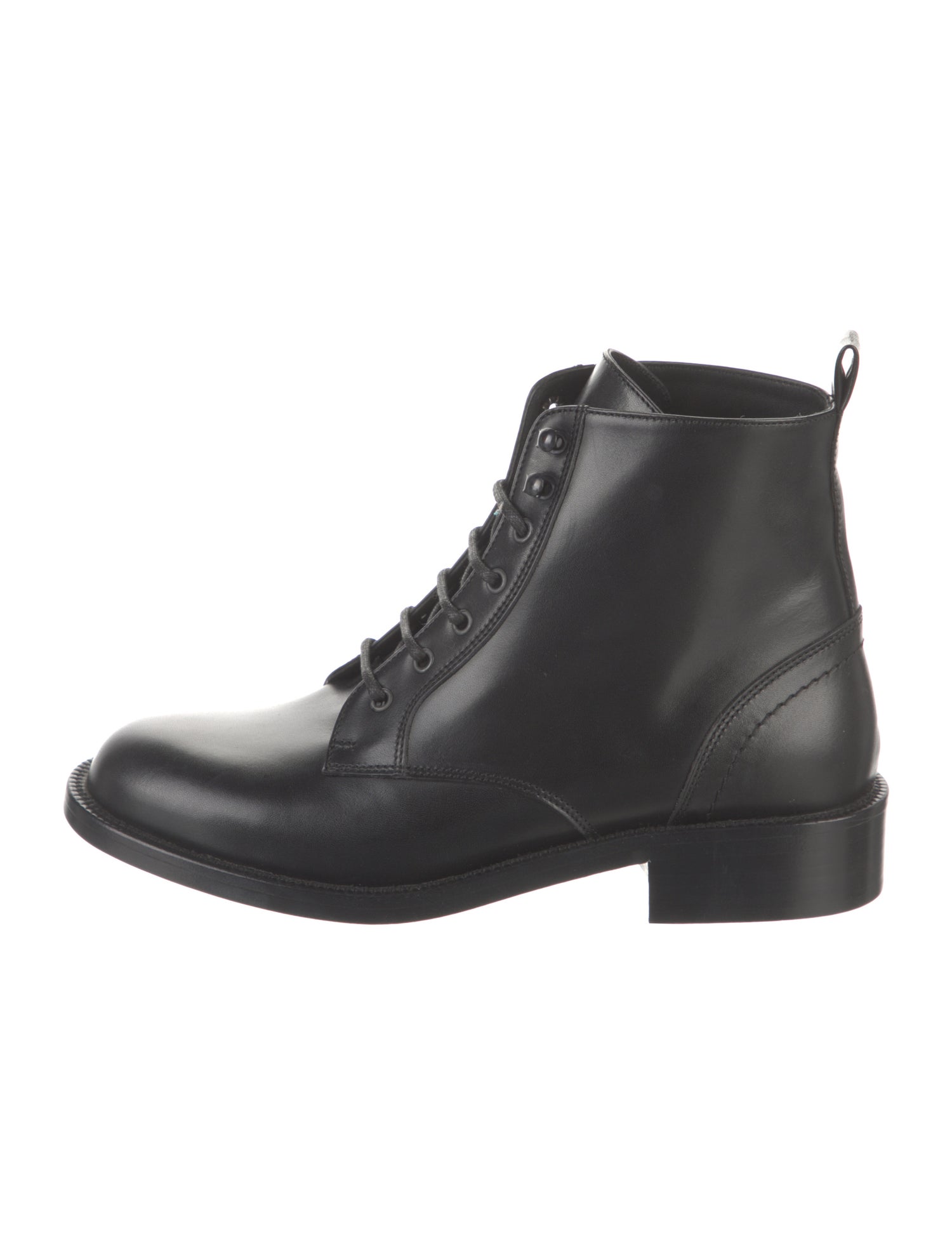 Saint Laurent Leather Combat Boots