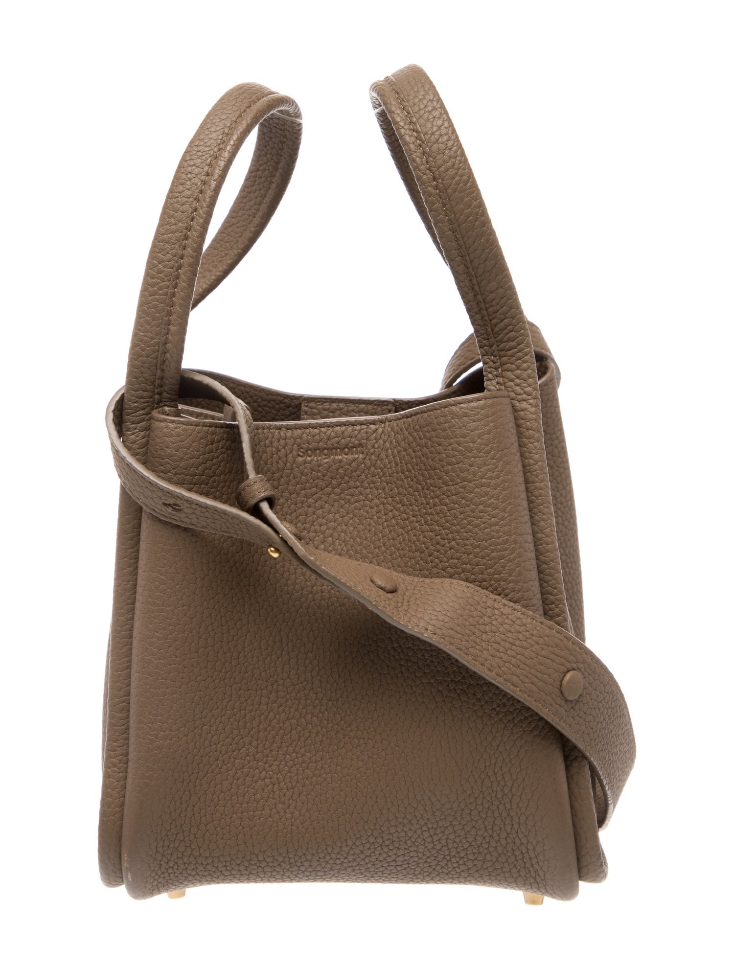 Songmont Leather Top Handle Bag