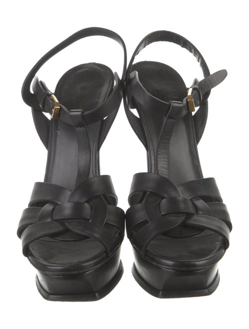 Saint Laurent Leather T-Strap Sandals