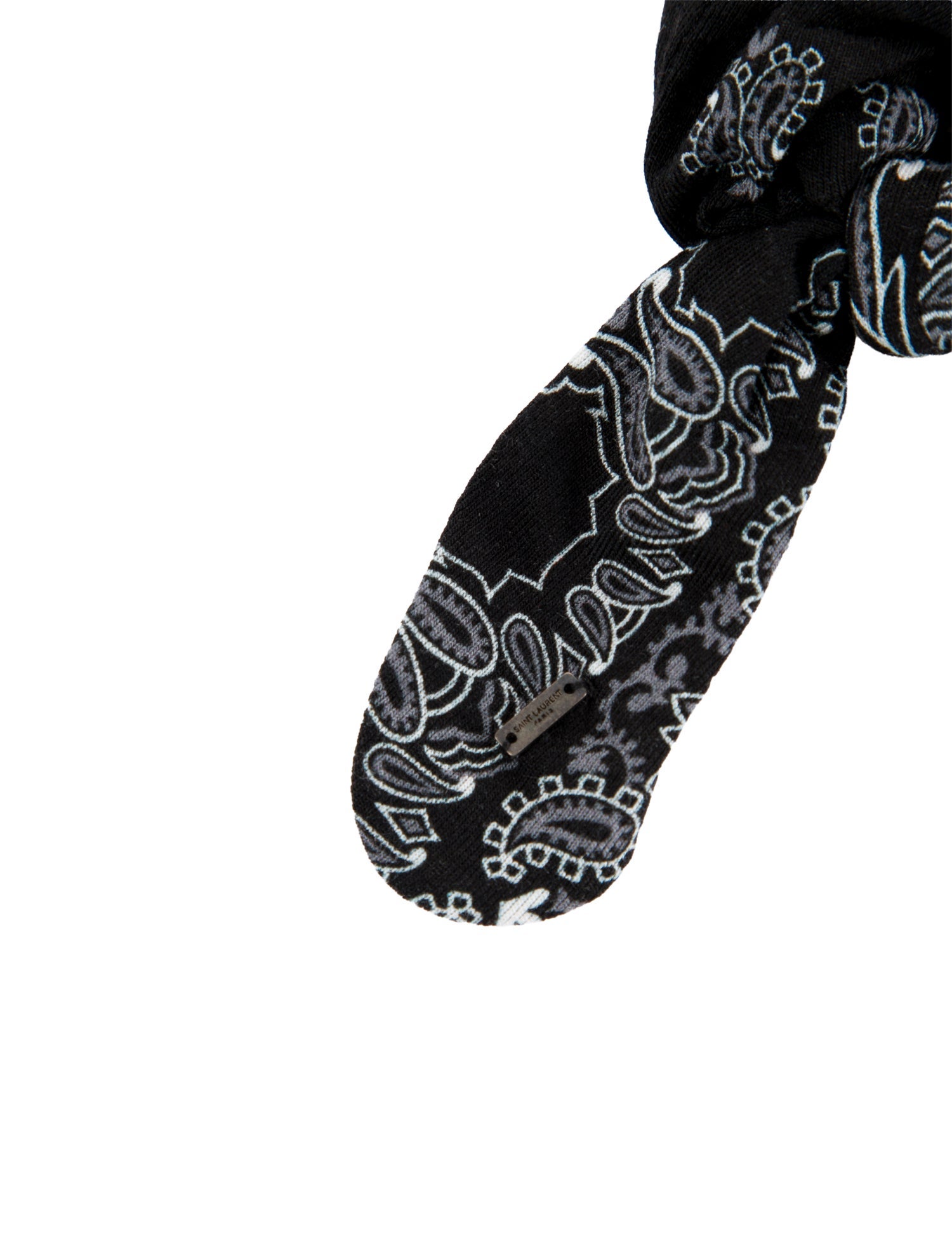 Saint Laurent Patterned Print Scrunchie w/Tags