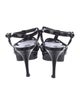 Saint Laurent Patent Leather T-Strap Sandals