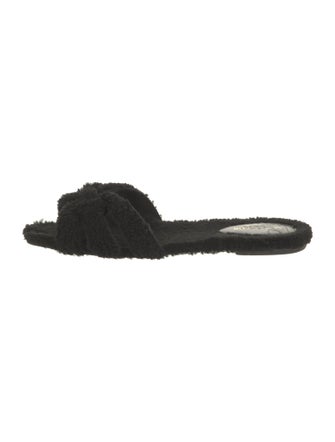 Saint Laurent Shearling Slides