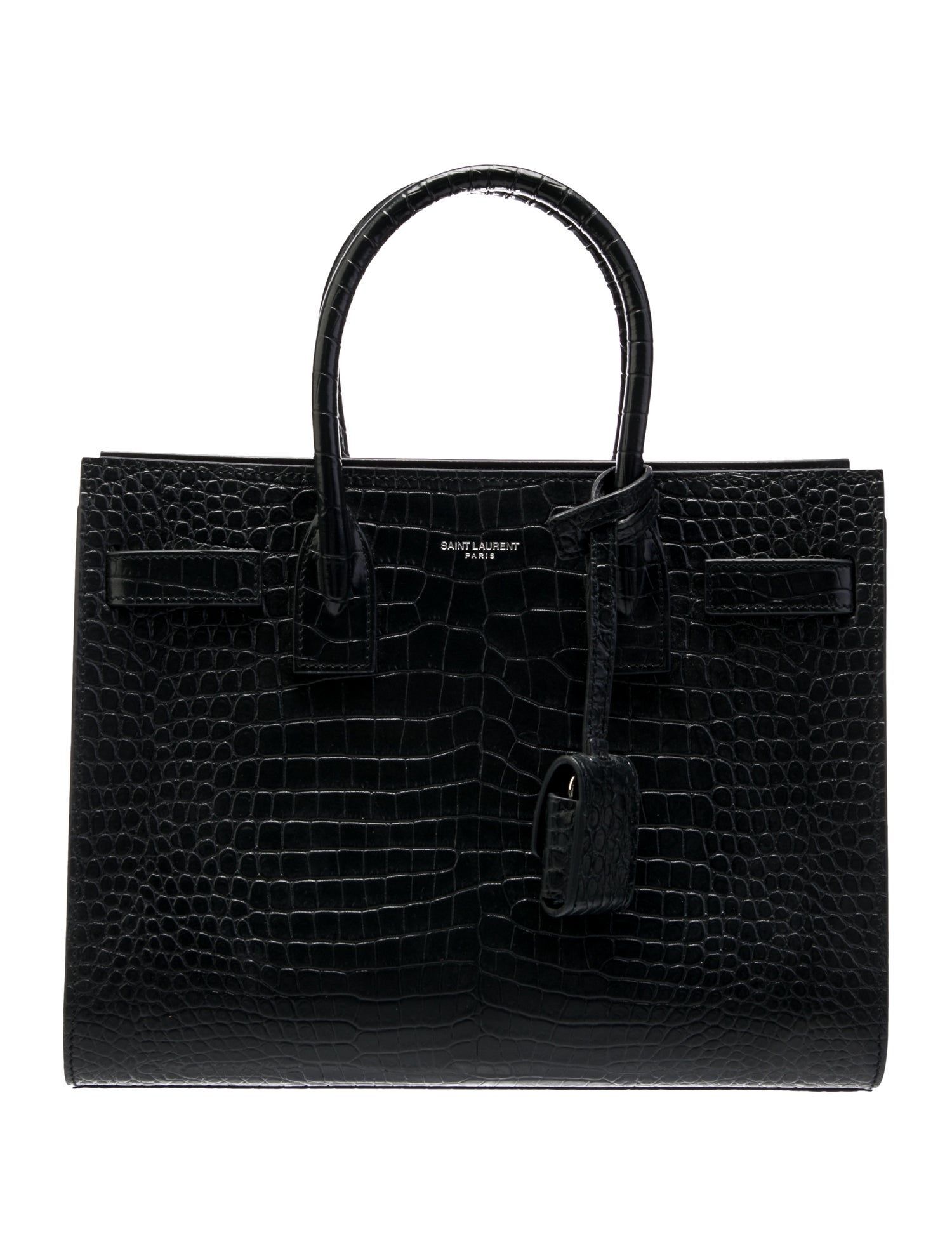 Saint Laurent Embossed Leather Sac De Jour Baby
