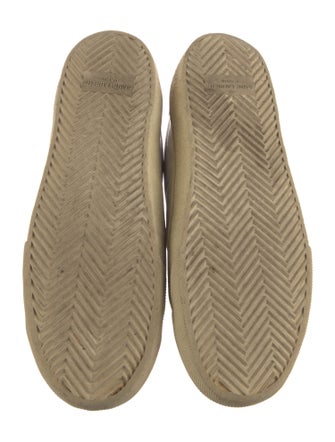 Saint Laurent Leather Glitter Accents Sneakers