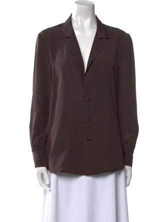 Saint Laurent 2024 Silk Button-Up Top