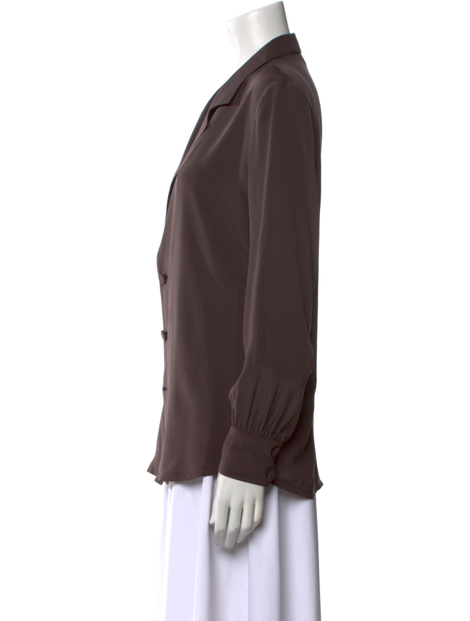 Saint Laurent 2024 Silk Button-Up Top