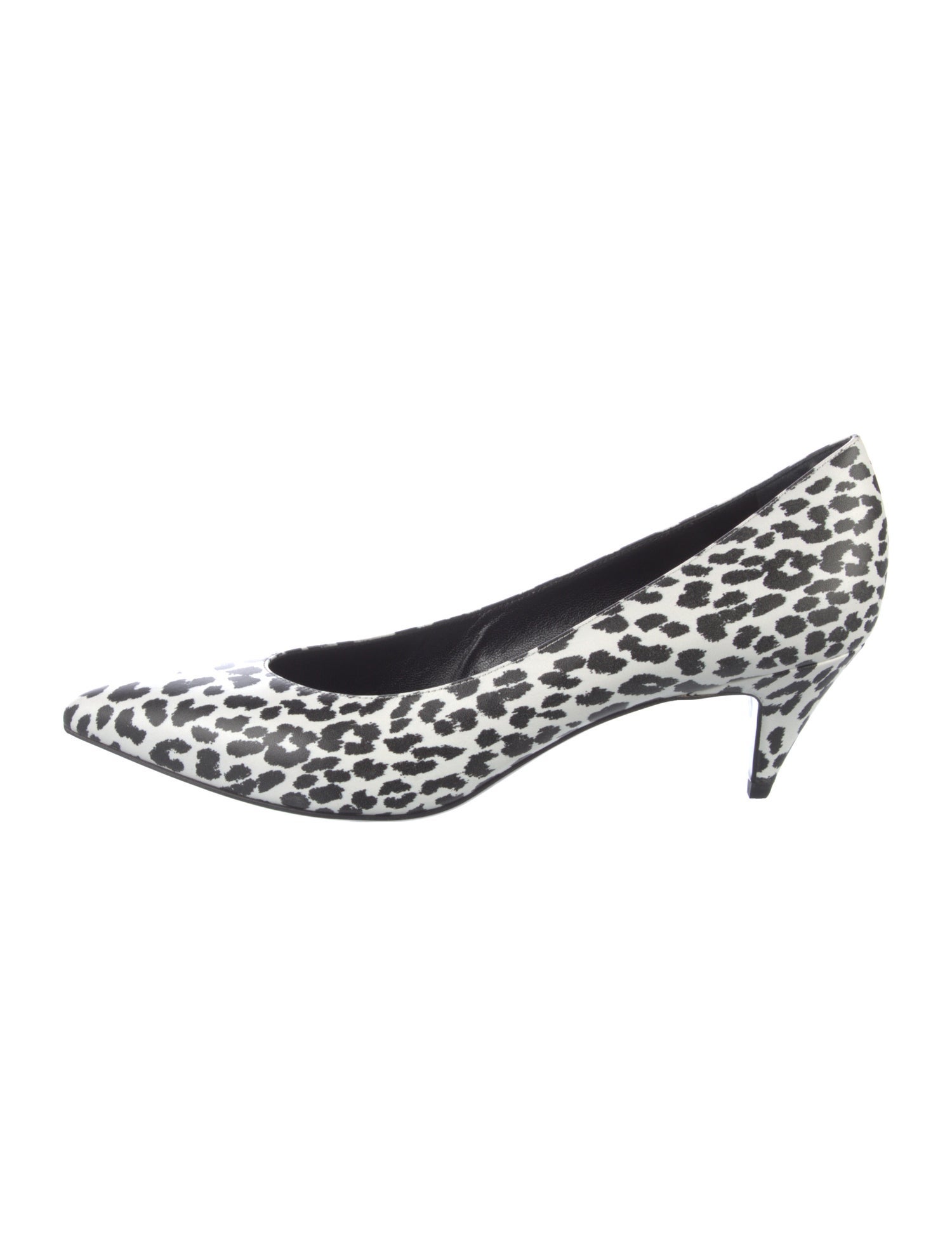 Saint Laurent Leather Animal Print Pumps