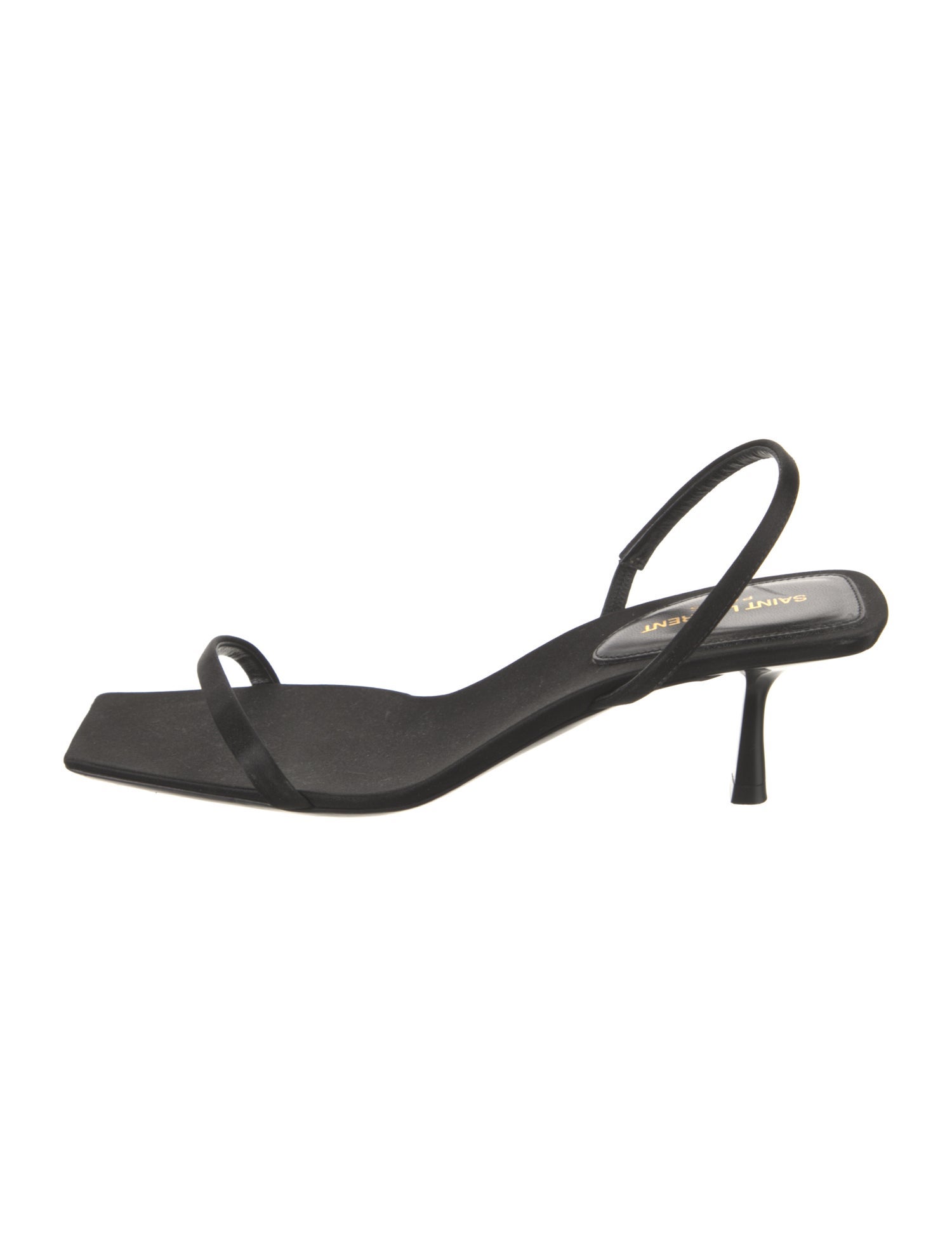 Saint Laurent Satin Slingback Sandals