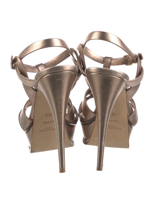 Saint Laurent Leather T-Strap Sandals