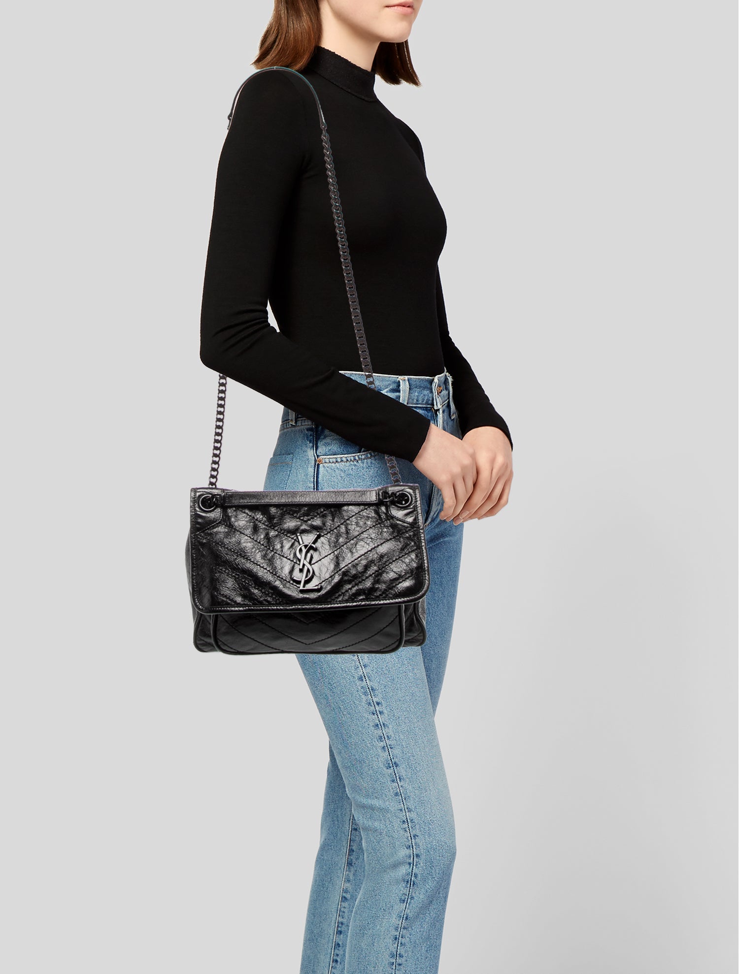 Saint Laurent Leather Niki Medium