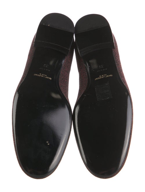 Saint Laurent Glitter Glitter Accents Loafers