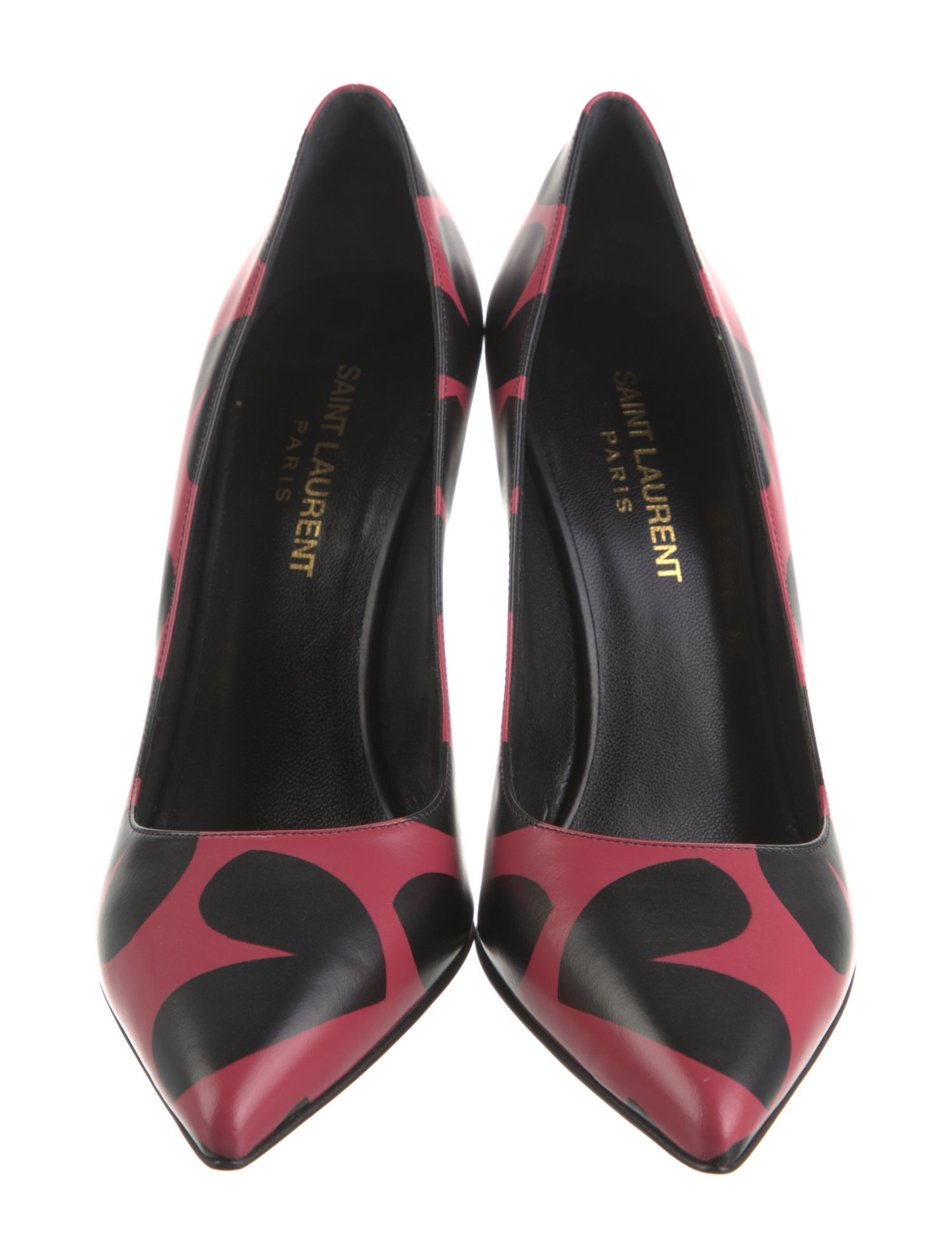 Saint Laurent Leather Printed Pumps