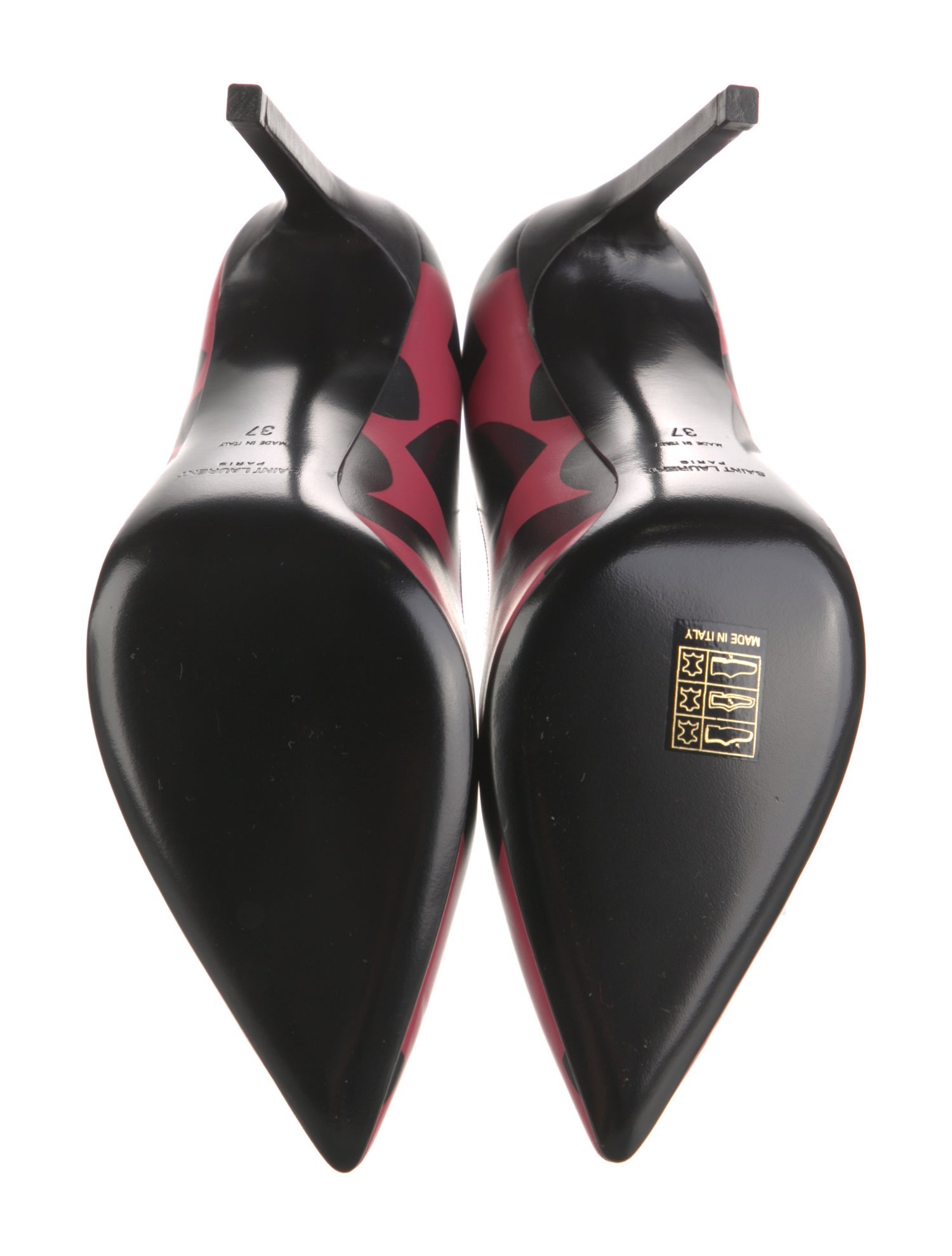 Saint Laurent Leather Printed Pumps