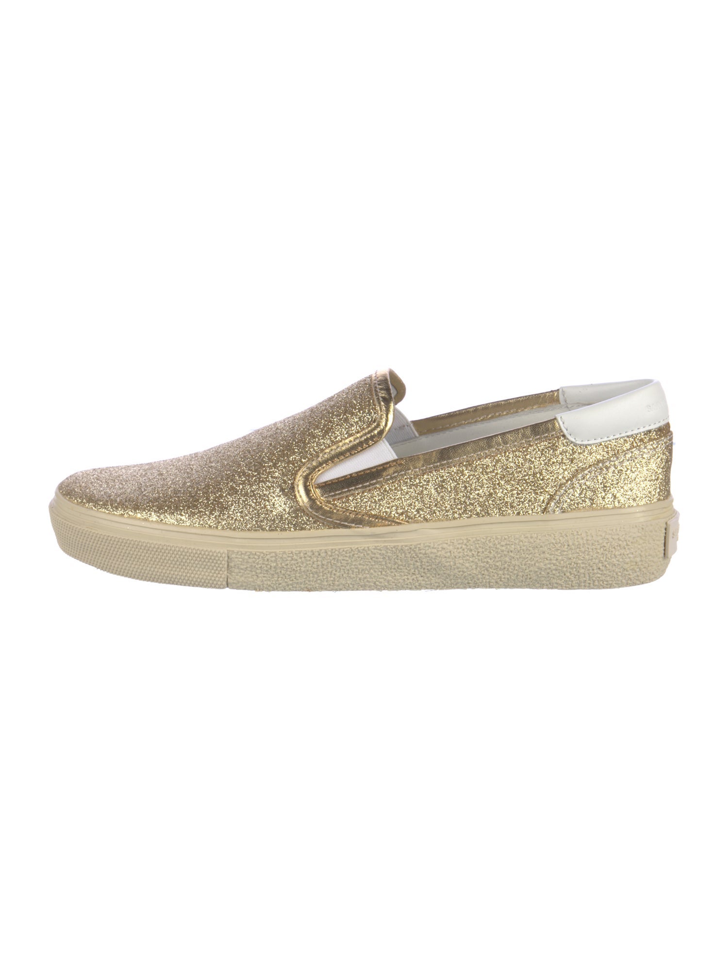 Saint Laurent Glitter Glitter Accents Loafers