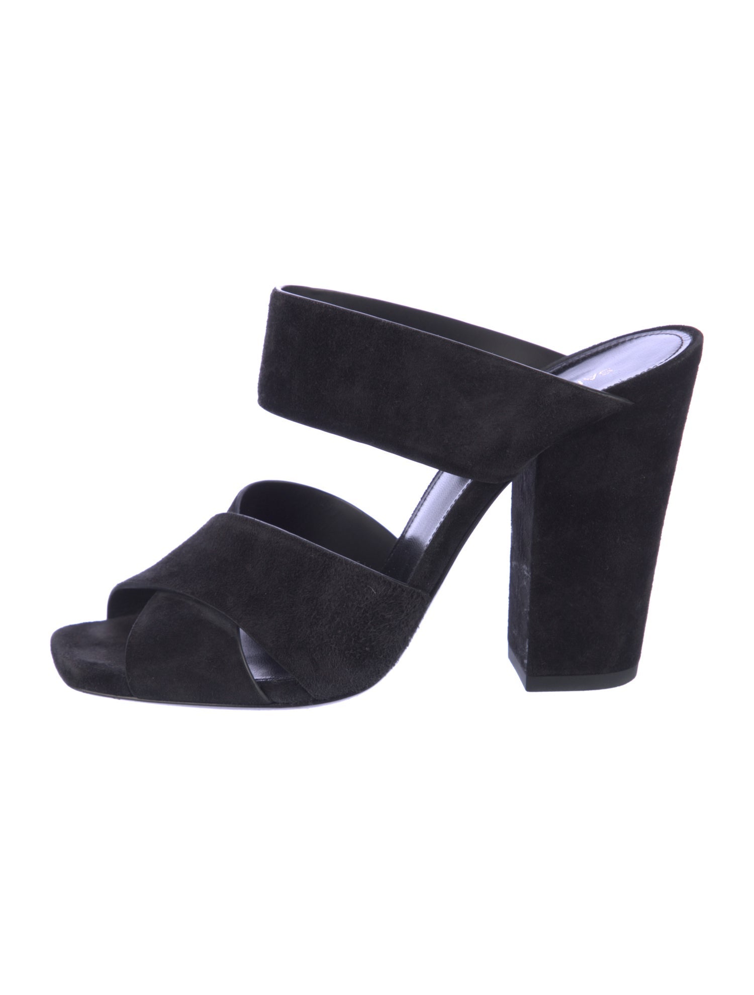 Saint Laurent Suede Slides