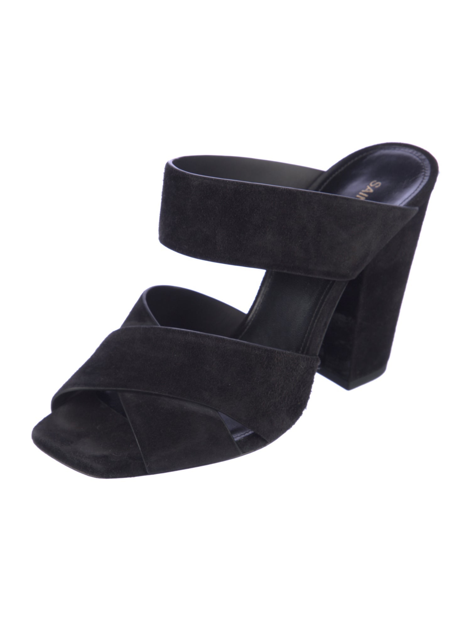 Saint Laurent Suede Slides