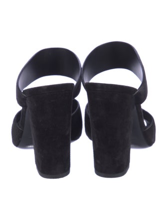 Saint Laurent Suede Slides