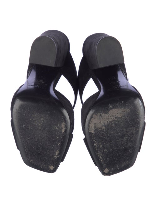 Saint Laurent Suede Slides